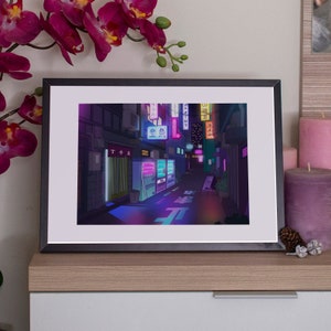 Kawaii Print Japan illustration A4 - Tokyo Colors - by Kiaru