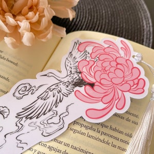 Kawaii Traditional bookmark - Japan heron! - by Kiaru Shop