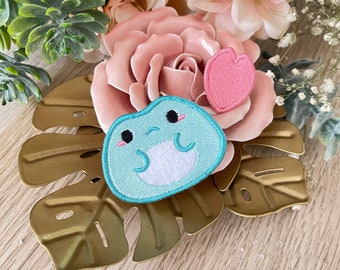 2 Pack Kawaii Cute Embroiodery Iron On Patch - Frog! - By Kiaru