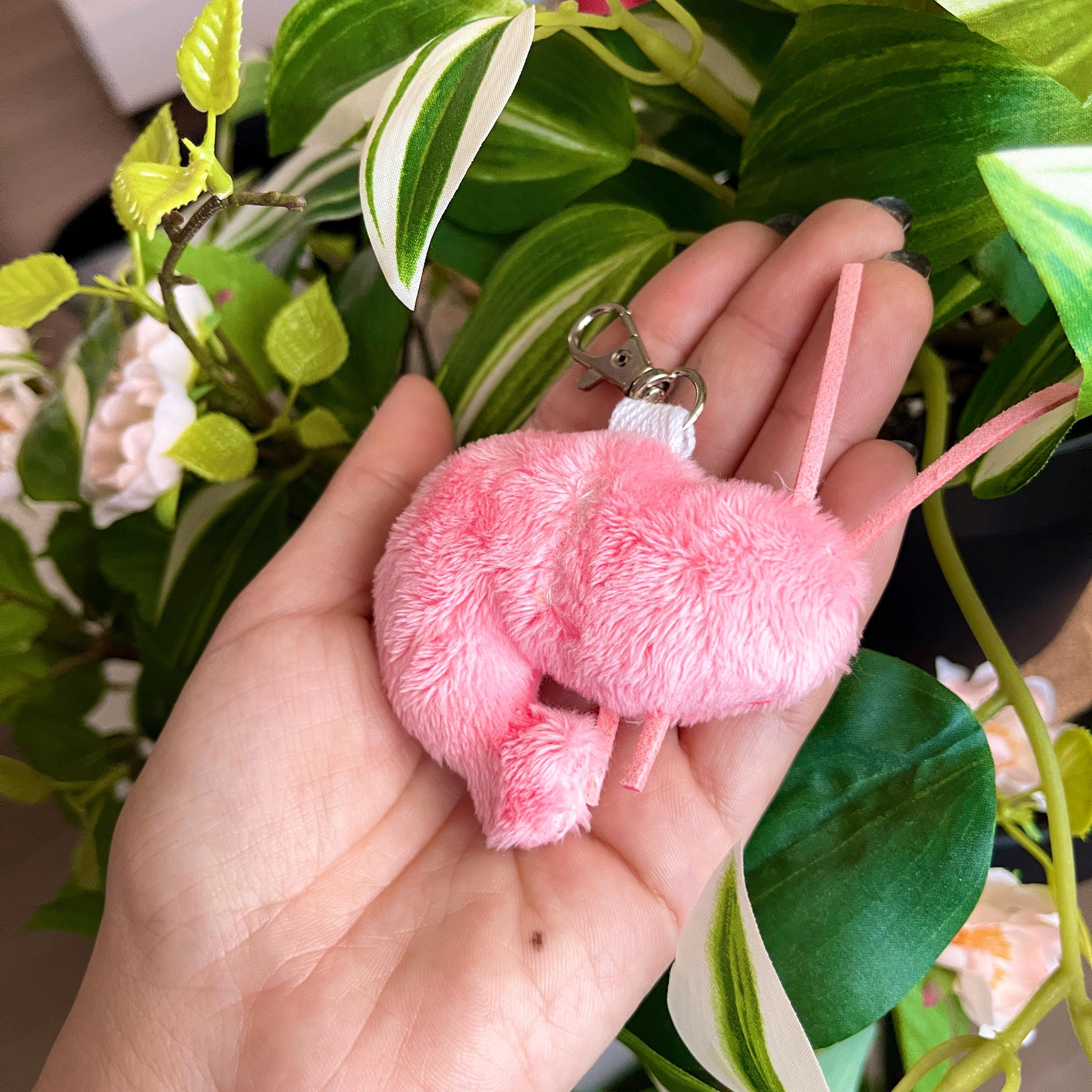 Kawaii Plush Keychain - Back Hurts Shrimp! - by Kiaru - Etsy