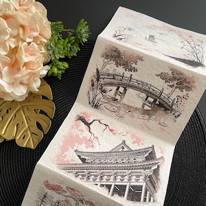 Exclusive Traditional Handmade Fold-Out Postcard Set - Postcards From Japan! - By Kiaru