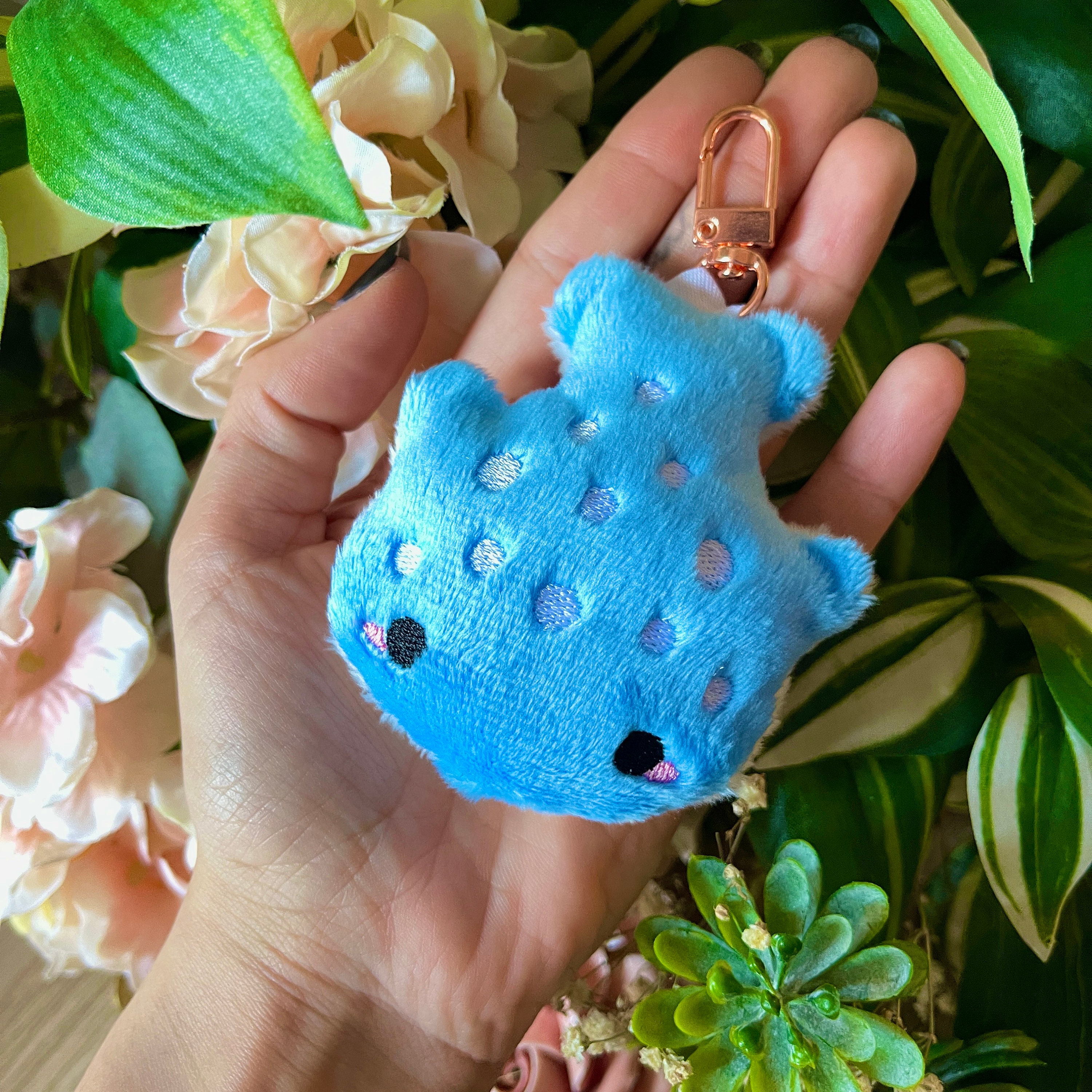 Kawaii Plush Keychain - Little Whale Shank Jimbe! - by Kiaru