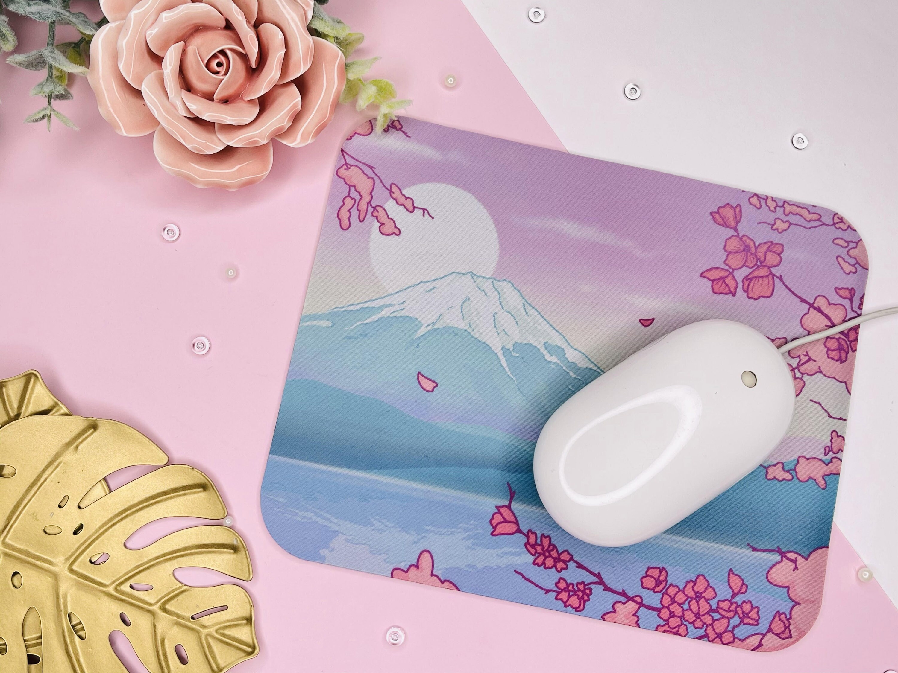 Kawaii Mouse Pad Fujisan by Kiaru Shop Etsy
