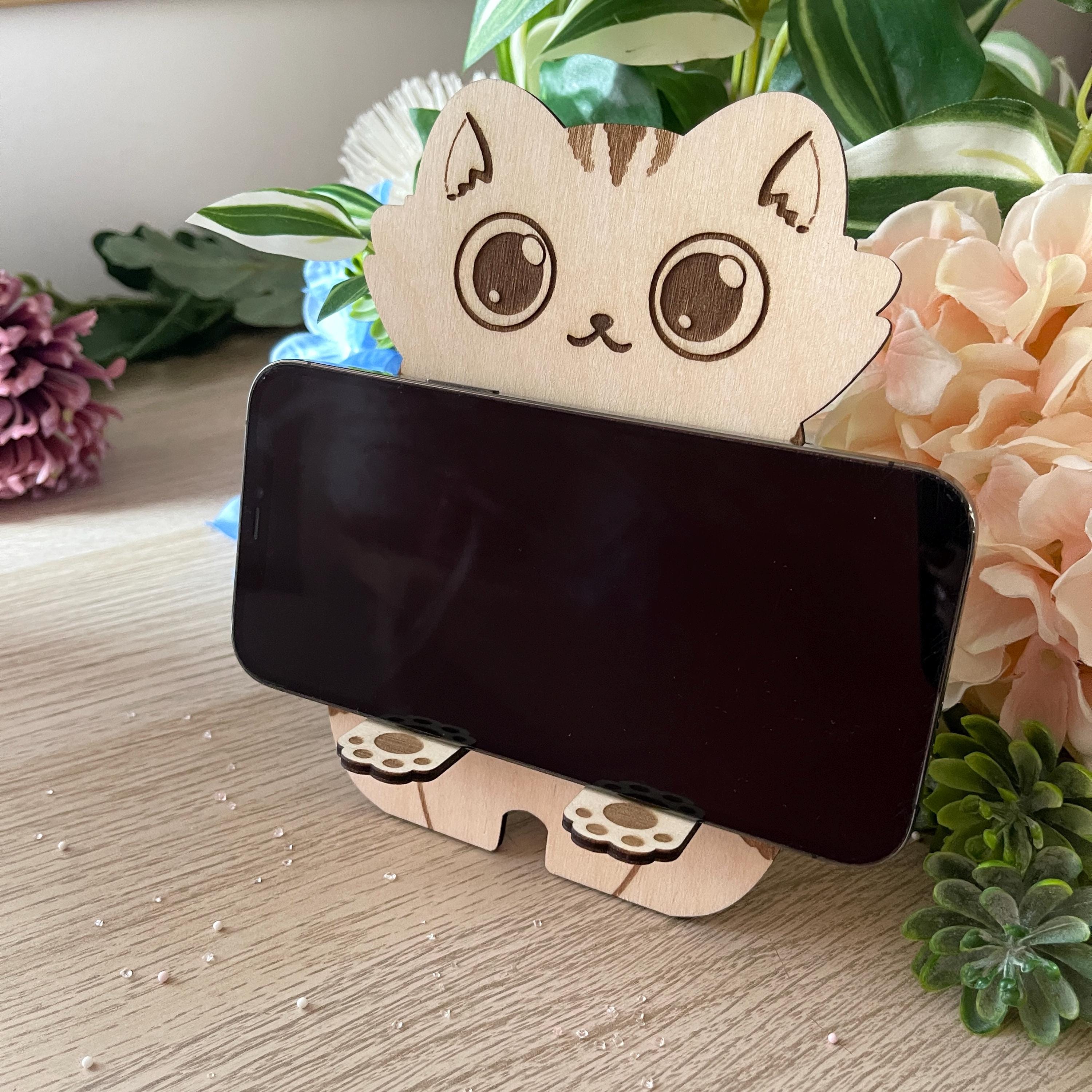 Acquista Sagit Simpatico Gatto Porta Cellulare Supporto Da Tavolo Presa Per Smartphone Supporto Per In Italia A Partire Da 26