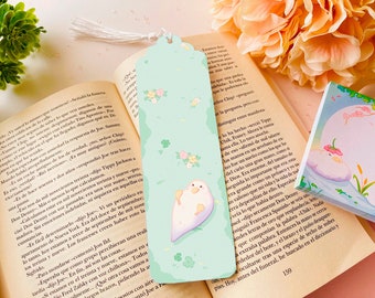 Kawaii bookmark - Patilda the Duck - Feet Up! - by Kiaru Shop