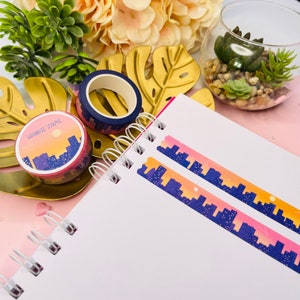 Kawaii Washi Tape 15 mm - City Lights! - by Kiaru