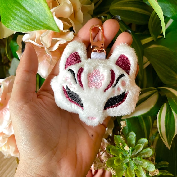 Kitsune Kawaii Plush Keychain Japan – Super Soft Handmade Fox
