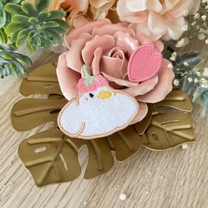 2 Pack Kawaii Cute Embroiodery Iron On Patch - Patilda The Duck! - By Kiaru