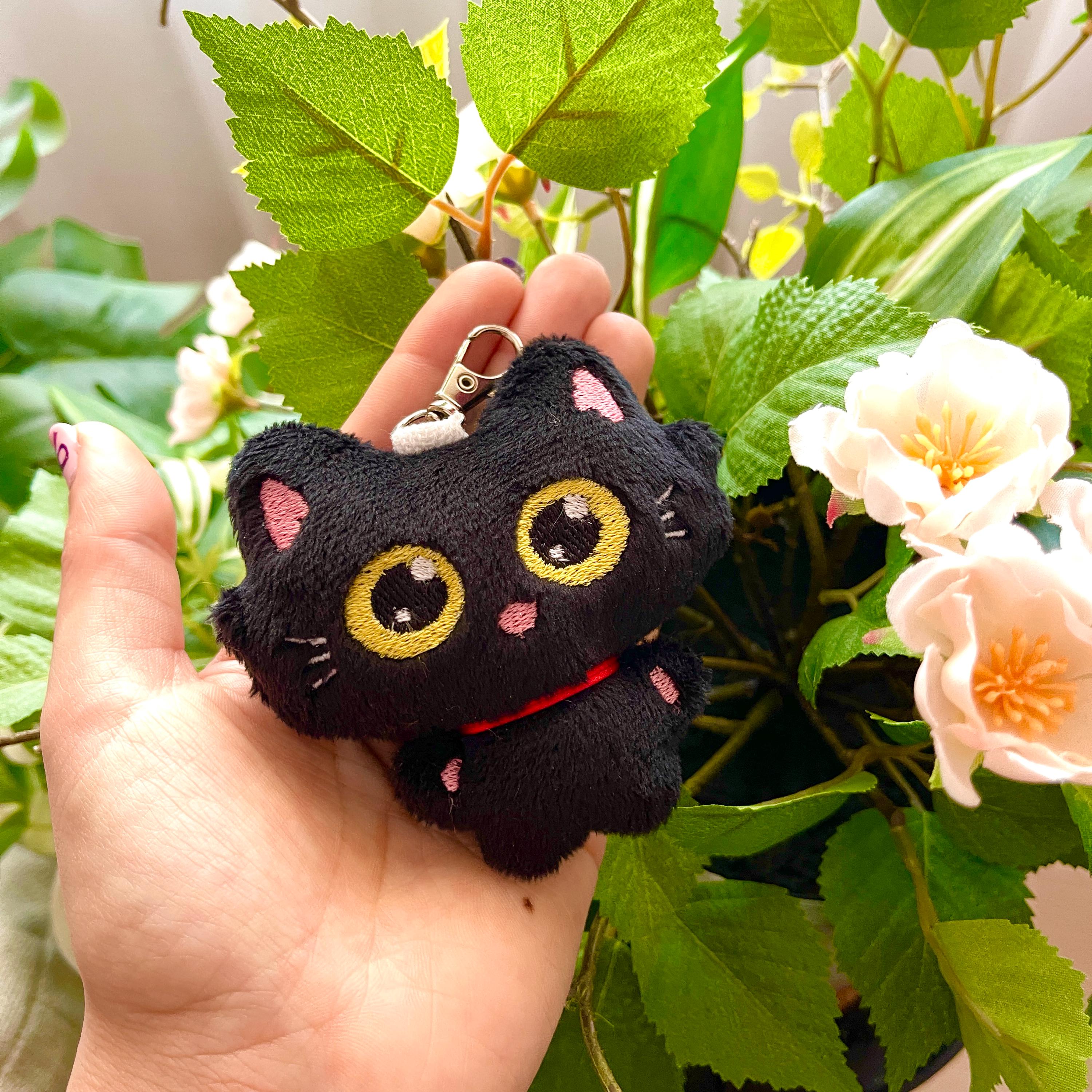 ハンドメイド　ネコちゃんチャーム　ブラック il_fullxfull.6821113302_k8cg.jpg