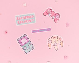 Kawaii Stickers -  Game Over - By Kiaru