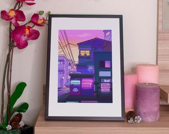 Print - Japan Streets - by Kiaru