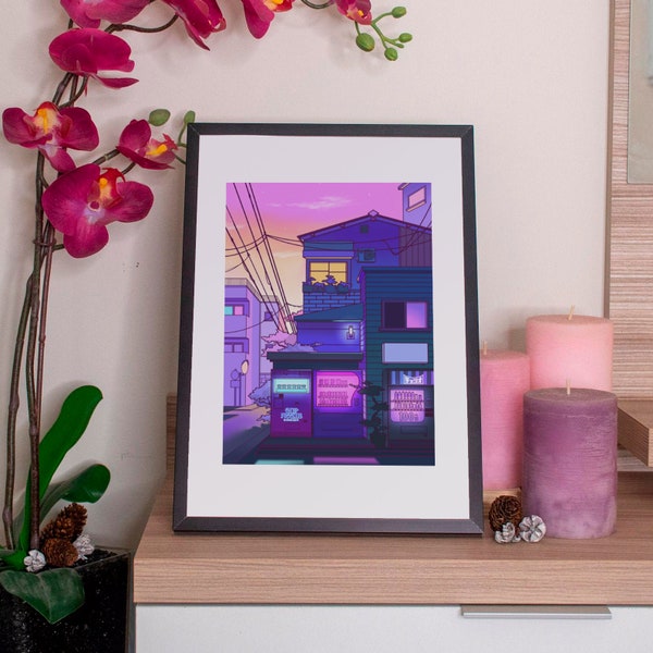 Print - Japan Streets - by Kiaru