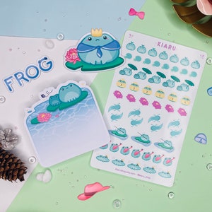 55 PC Mini Sticker sheet Frog Of Japan By Kiaru Bild 3