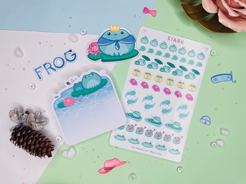 55 PC Mini Sticker sheet Frog Of Japan By Kiaru Bild 3