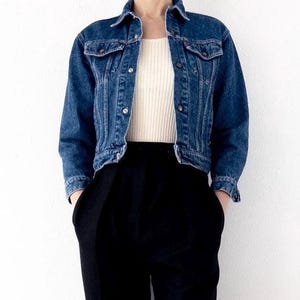 70s Vintage Levis 73405 Truckerjack Maat XS Gemaakt in Italië