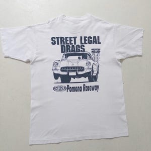Size Xl Ss Sport Service Street Legal Drags Pomona Raceway T-Shirt – Nhra Graphic – 90S Vintage Made In Usa