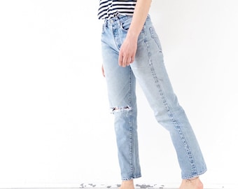 W27 Levis 501 Selvedge 80s Vintage Made in USA