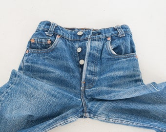 Taille des jeans vintage Little Levis 401 des années 70 128