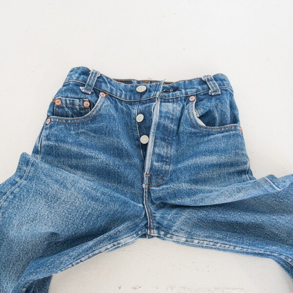 Taille des jeans vintage Little Levis 401 des années 70 128