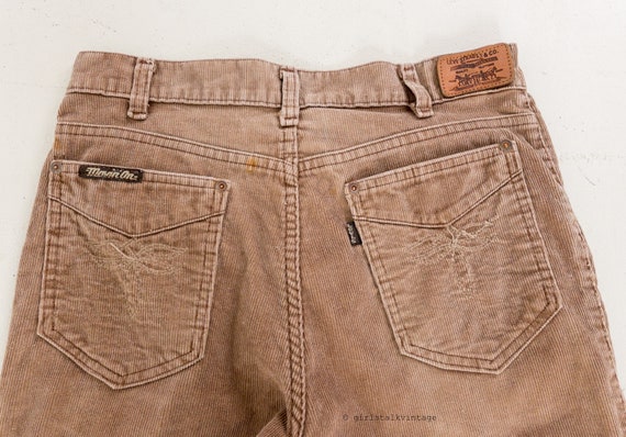 70s Vintage Levis Movin on Corduroy Flared Pants - Etsy
