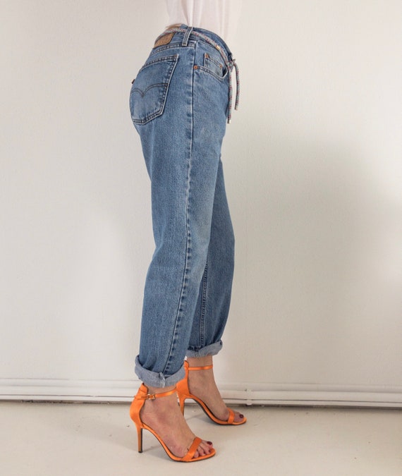 Orange Tab Highwaist Baggy Boyfriend Jeans 70s 70s