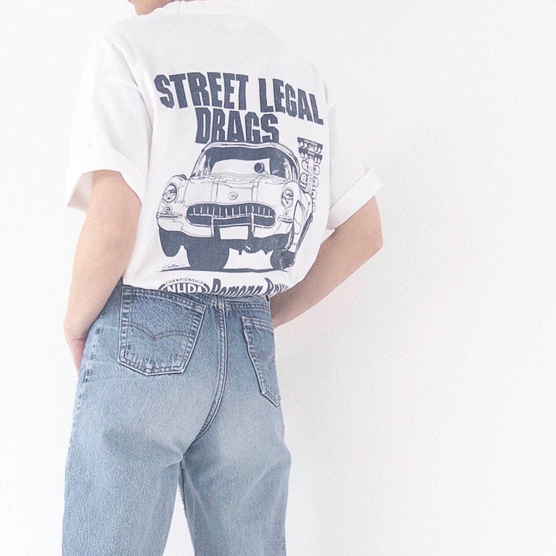 Size Xl Ss Sport Service Street Legal Drags Pomona Raceway T-Shirt – Nhra Graphic – 90S Vintage Made In Usa