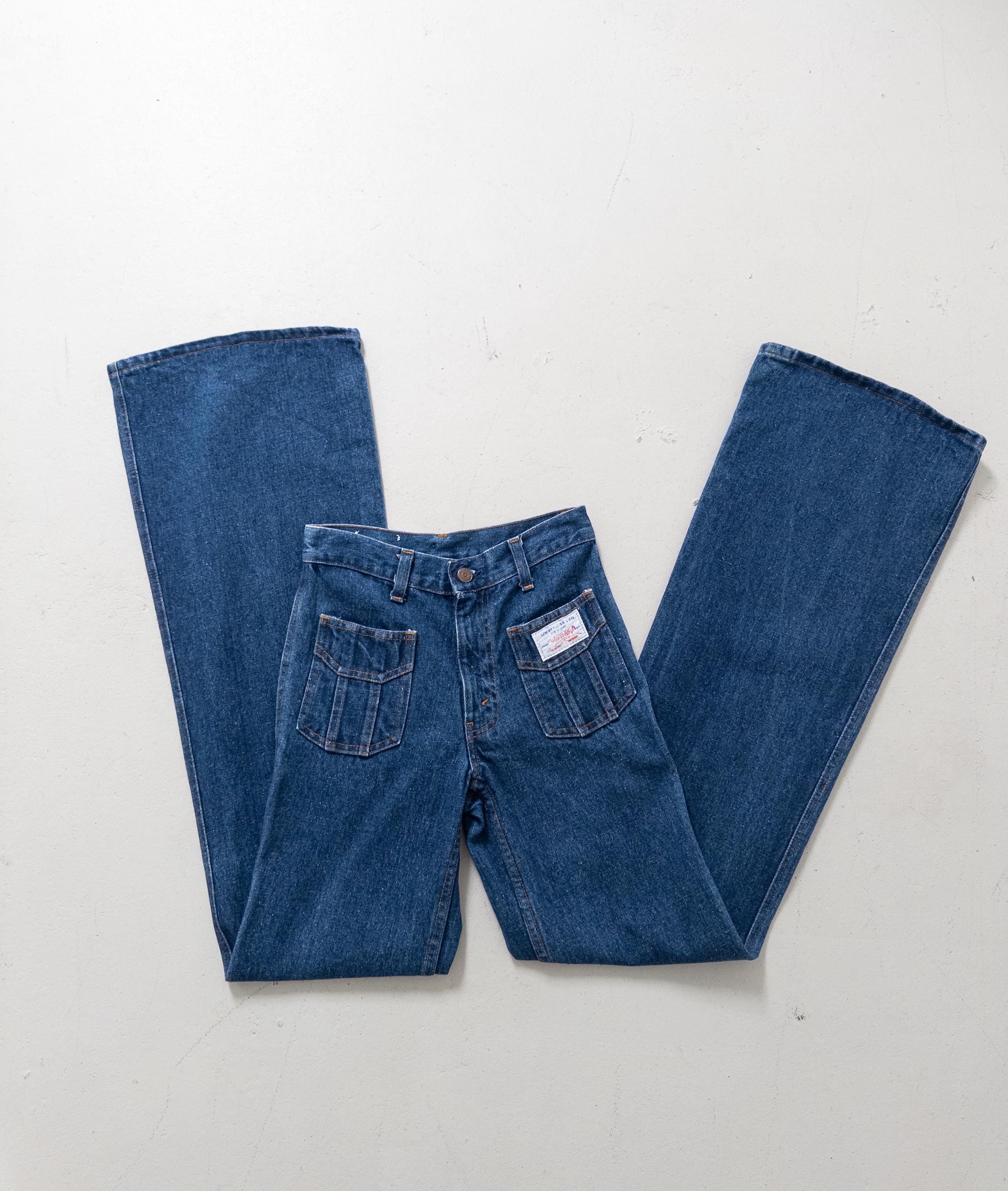 70s Vintage Levis flared trousers size 22 - 23