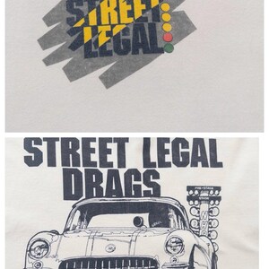 Size Xl Ss Sport Service Street Legal Drags Pomona Raceway T-Shirt – Nhra Graphic – 90S Vintage Made In Usa