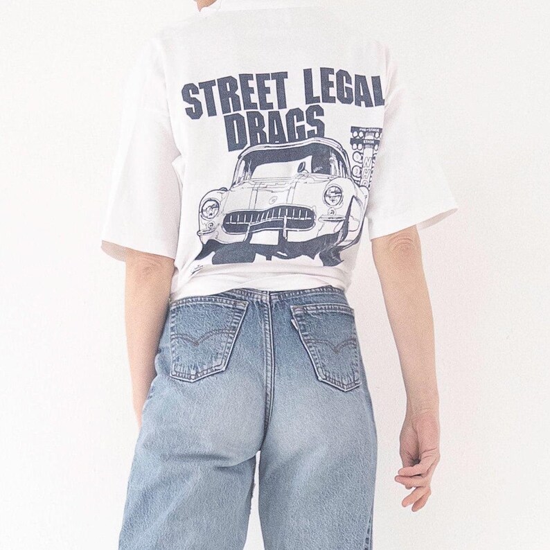 Size Xl Ss Sport Service Street Legal Drags Pomona Raceway T-Shirt – Nhra Graphic – 90S Vintage Made In Usa