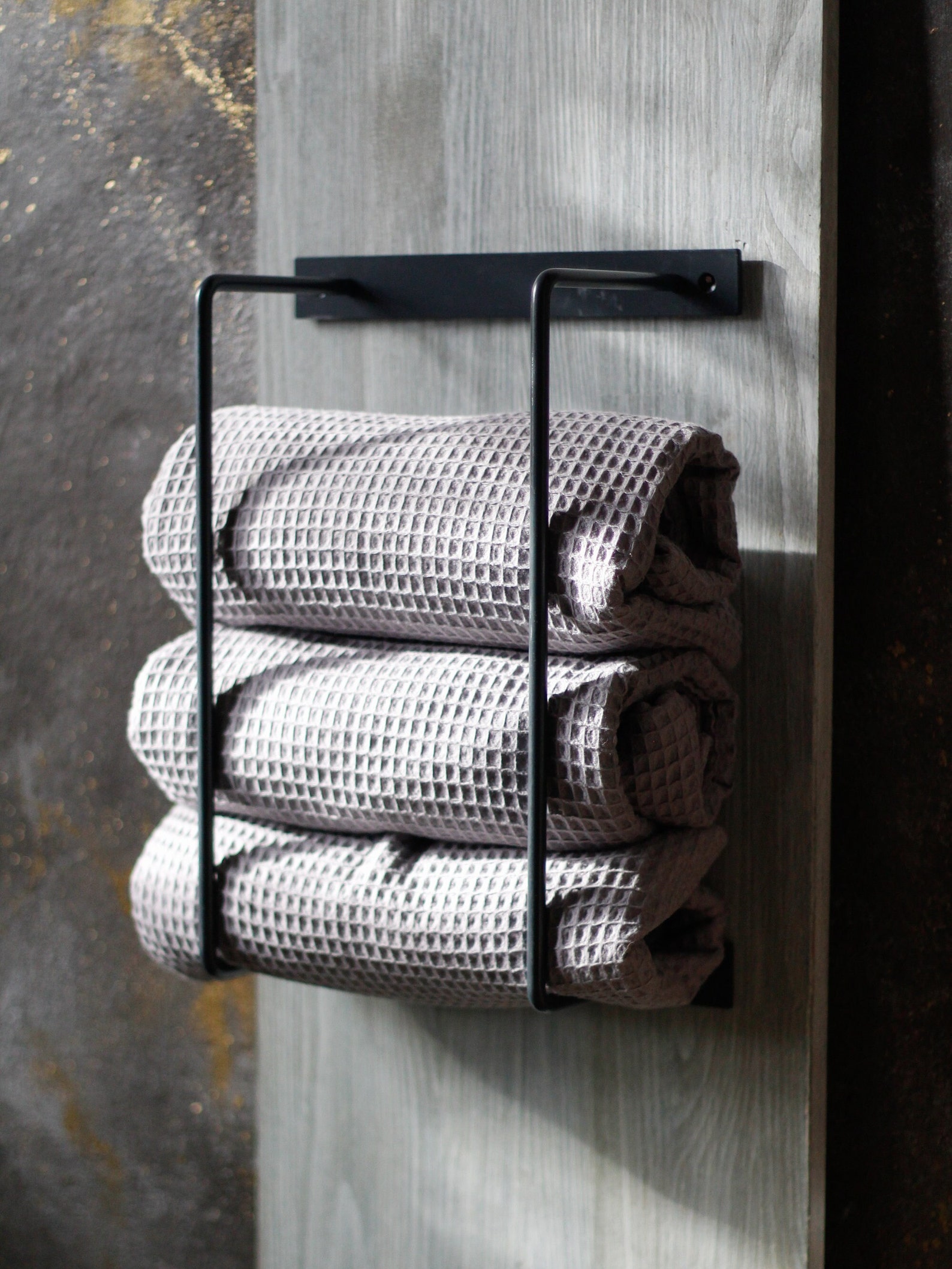 Bathroom Towel Rack Wall Mount Storage for Bath Towels Solid Etsy