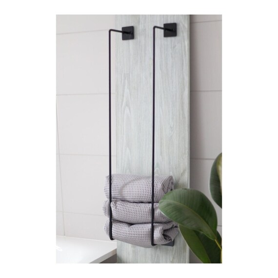 Towels Rack Bathroom Wall Mount Solid Metal Storage Holder for Etsy