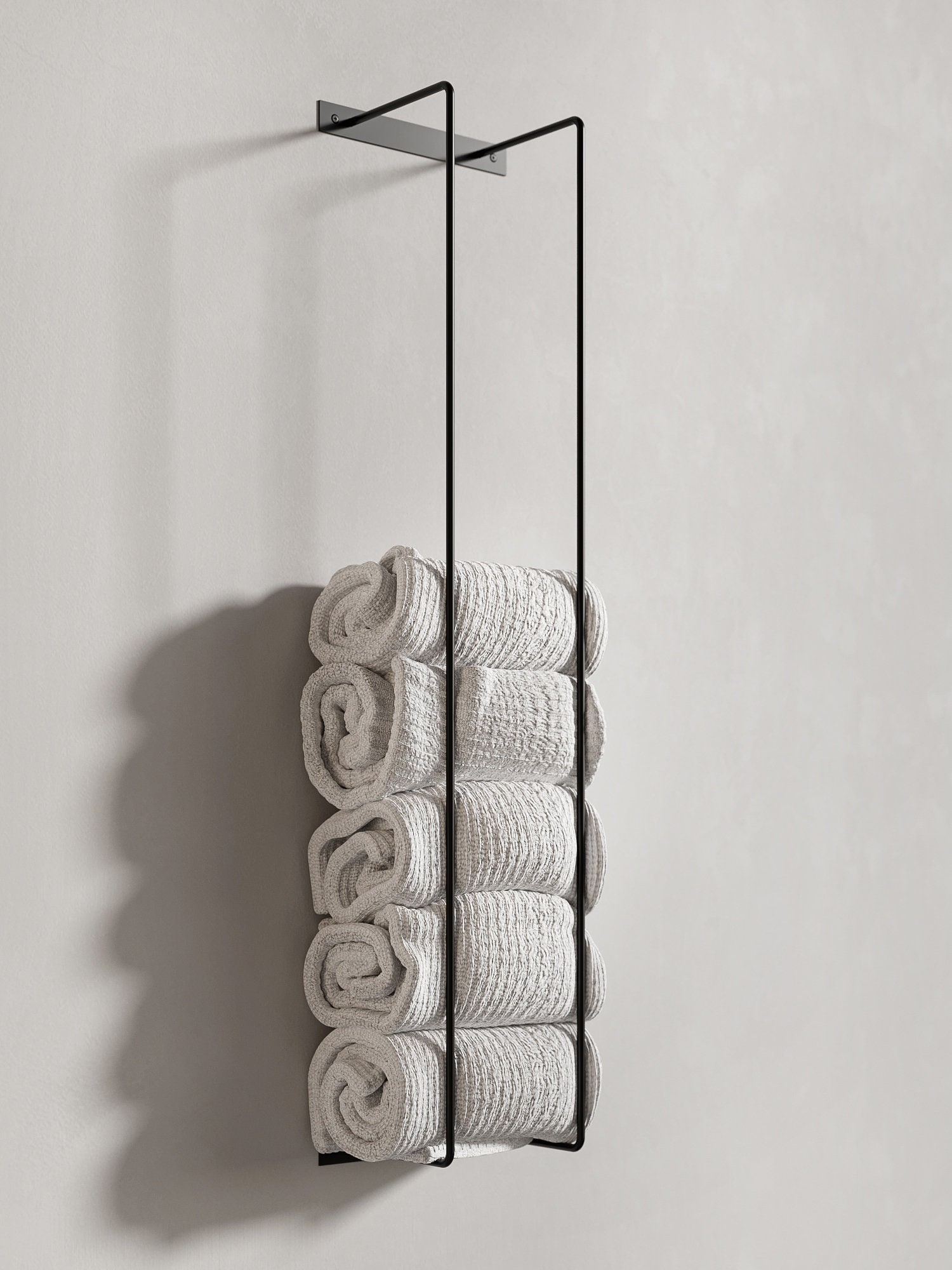Towel Rack Towel Holder Wall Mount Metal Storage Bathroom - Etsy UK