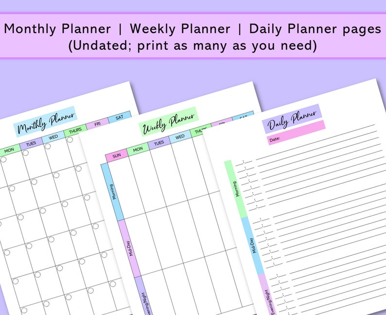 Holistic Health Lifestyle Planner Printable Planner Healthy - Etsy