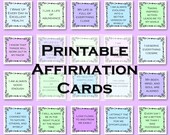 Printable Affirmation Cards, Inspirational Stickers, Positive Mindset, Digital Affirmations, Positive Quotes, Manifestation Cards