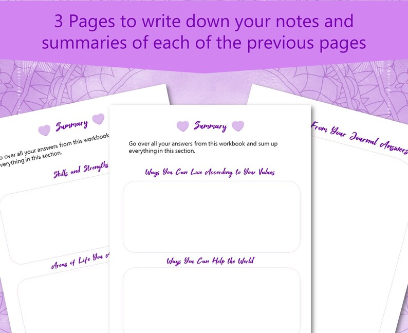 Printable Life Purpose Planner, Find Your Career Path, Find Your Passion, Soul Purpose, Self Discovery, Personal Growth, Self Assessment image 7