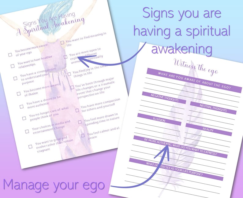Printable Spiritual Workbook Spiritual Awakening Spiritual - Etsy
