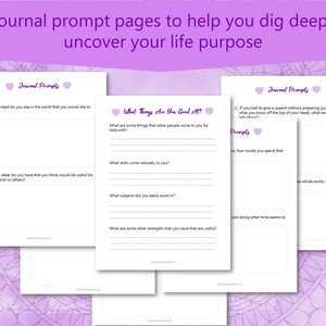 Printable Life Purpose Planner, Find Your Career Path, Find Your Passion, Soul Purpose, Self Discovery, Personal Growth, Self Assessment image 6