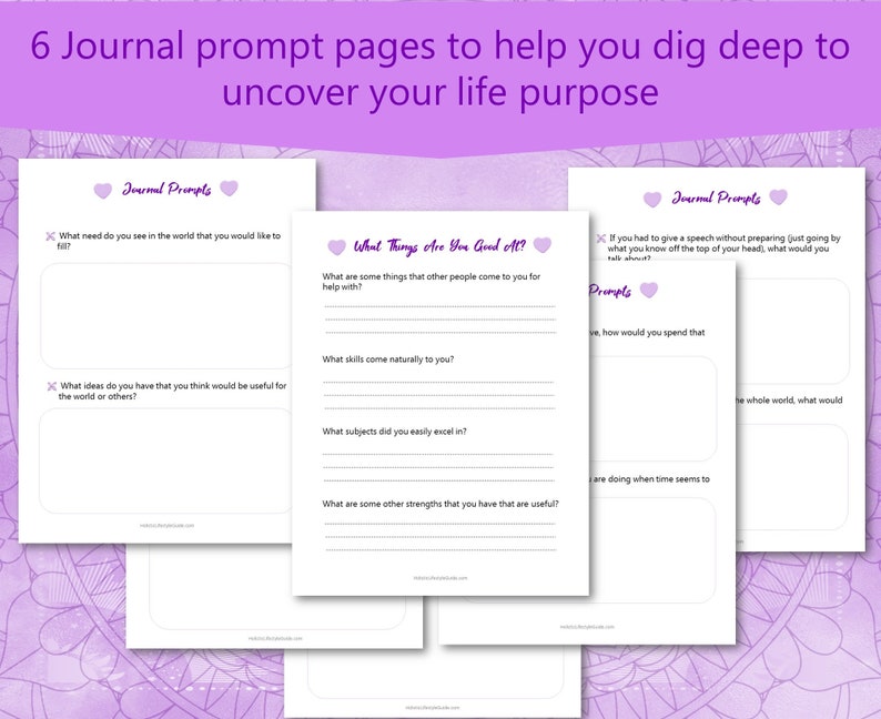 Printable Life Purpose Planner, Find Your Career Path, Find Your Passion, Soul Purpose, Self Discovery, Personal Growth, Self Assessment image 6