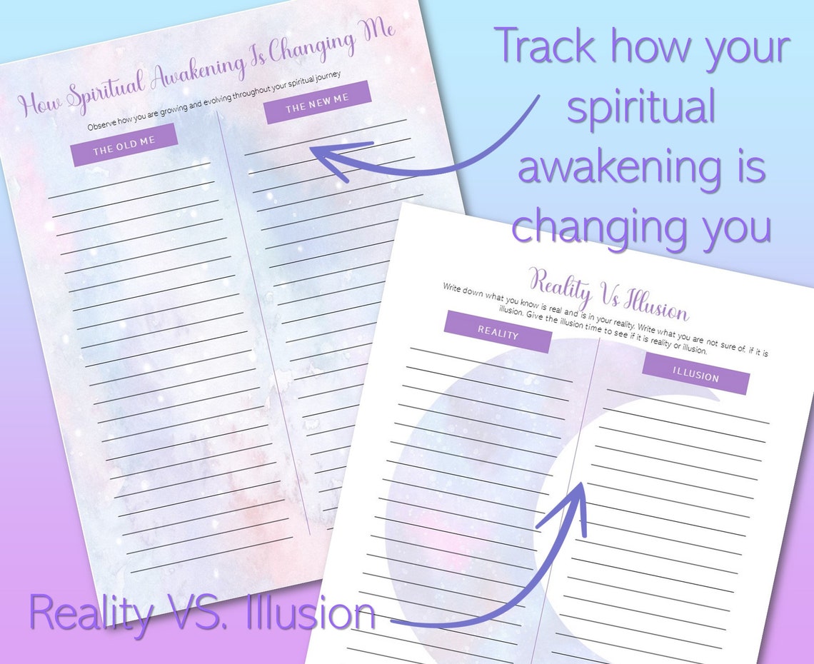 Printable Spiritual Workbook Spiritual Awakening Spiritual | Etsy
