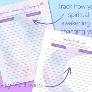 Printable Spiritual Workbook, Spiritual Awakening, Spiritual Self Care ...