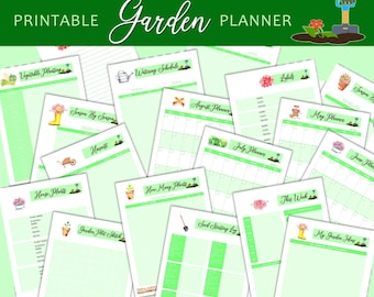 Printable Garden Planner, Gardening Journal, Seed Starting, Garden Calendar, Gardening Gift
