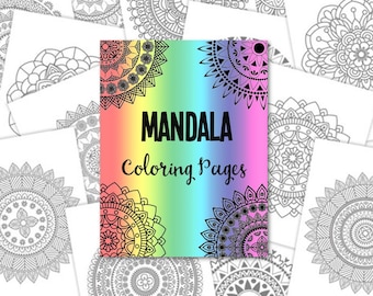 Printable Mandala Coloring Pages, Mandala Coloring Book, Mandala Designs, Adult Coloring, Activity Pages