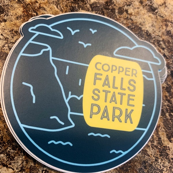 Copper Falls State Park | Wisconsin | Vinyl Sticker