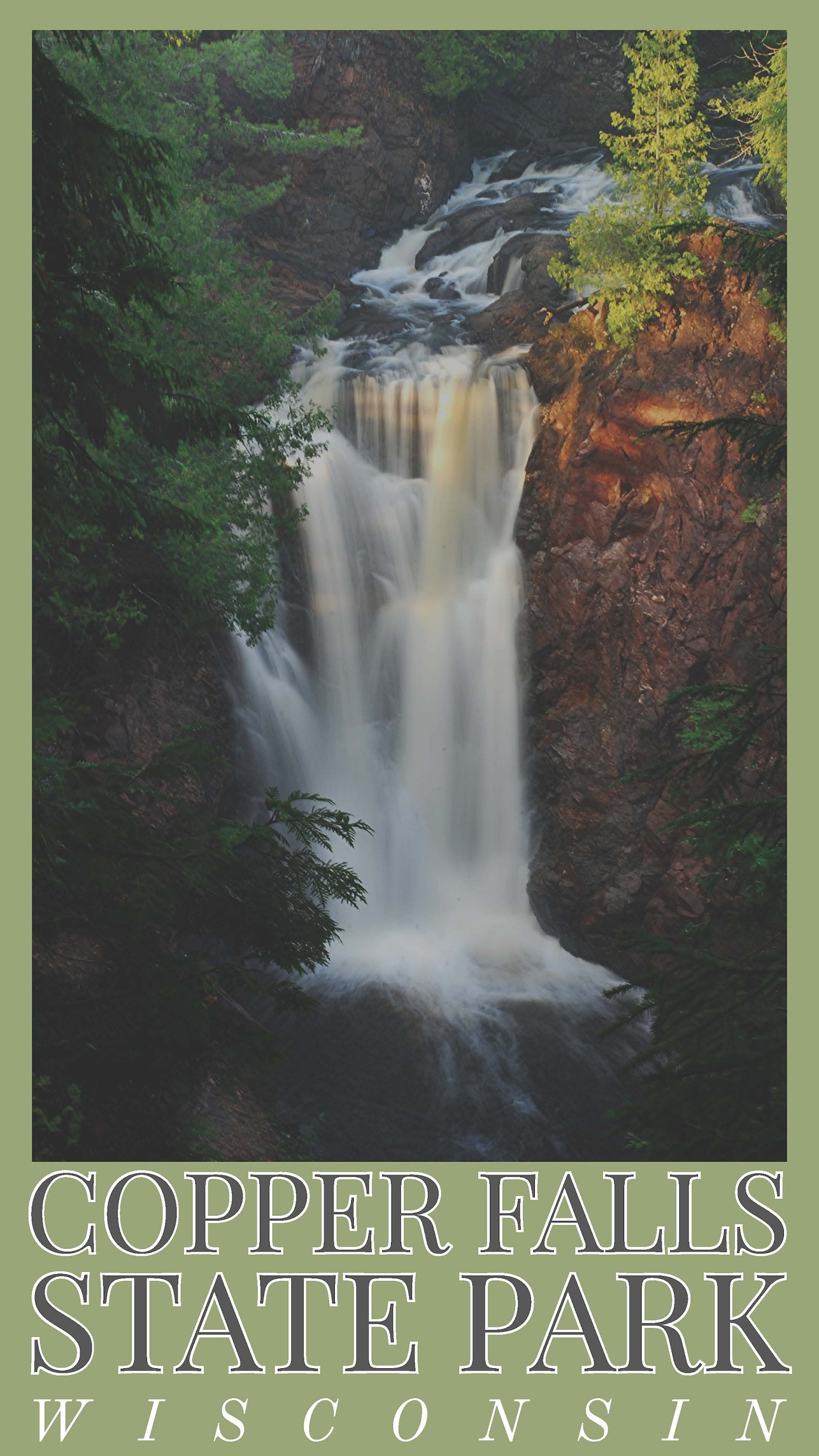Copper Falls State Park Wisconsin Vinyl Sticker Etsy