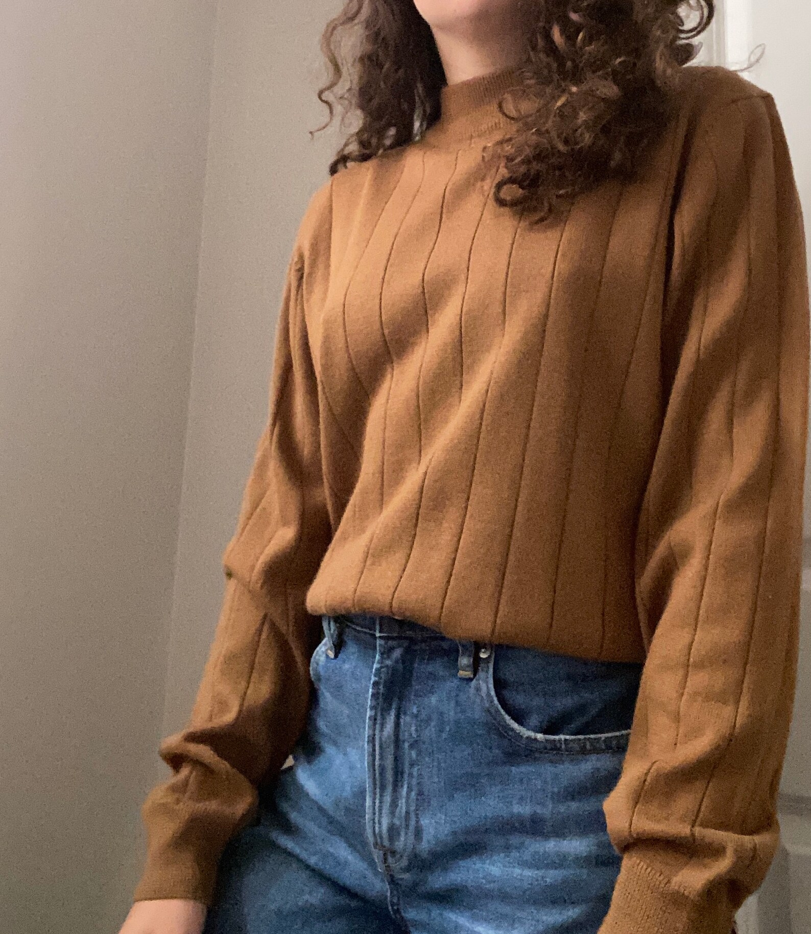 Suéter Vintage Marrón para Mujer Etsy