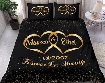 Personalized Bedding Etsy