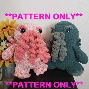 Crochet Cthulhu PATTERN/ Baby Cthulhu/ H.P. Lovecraft mythos/ Call of Cthulhu/ Horror/ Monster/D&D crochet