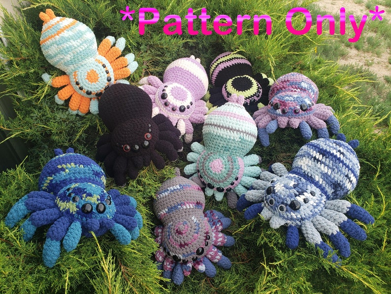 PATTERN ONLY Huggable Spider Pattern image 1