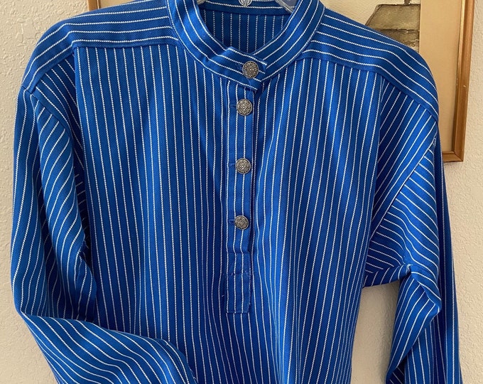 Norway 1963 Blue Cotton Men's Shirt