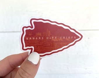 WHOLESALE 20 Pack | Kansas City Chiefs Arrowhead | Sticker | Laptop, Water Bottle, Journal | Kansas City Chiefs